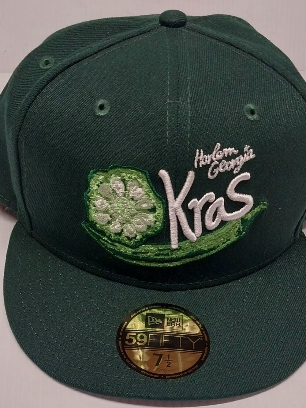 Denim Tears New Era  Harlem Georgia Kros 7 1/2 Green 59Fifty Collab Fitted Hat